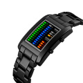 SKMEI 1103 Herrenmode Edelstahluhren LED Digitale Wasserdichte Armbanduhr